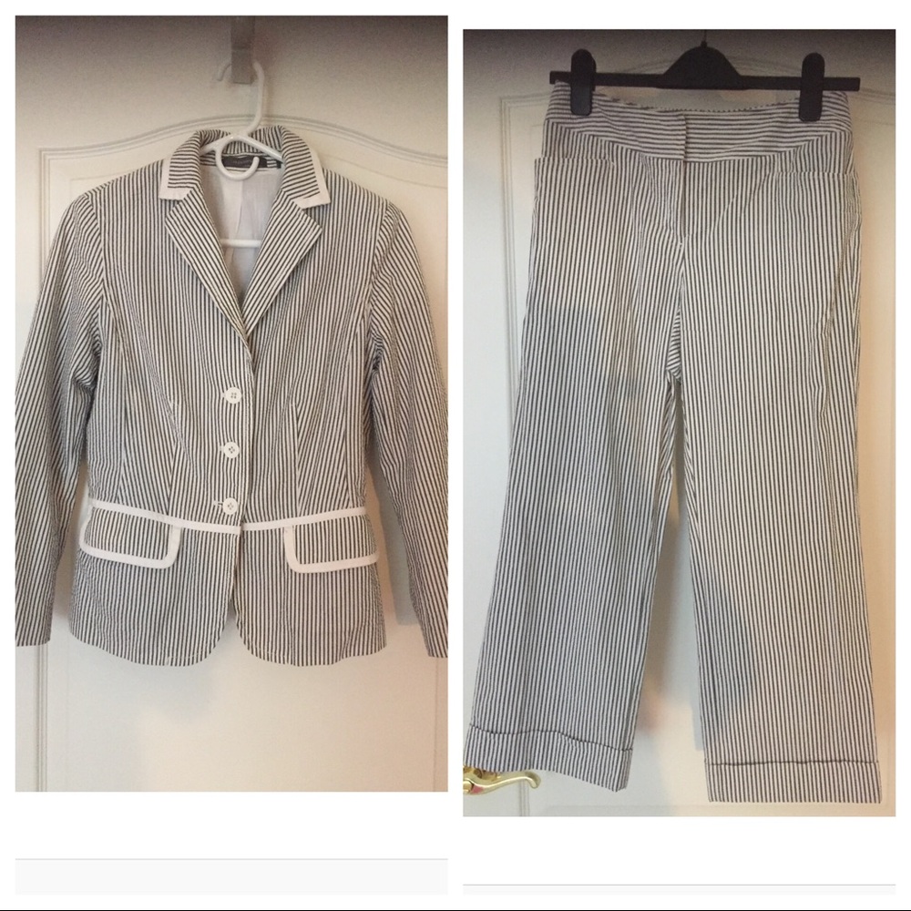 Liz Claiborne Seersucker Audra Suit